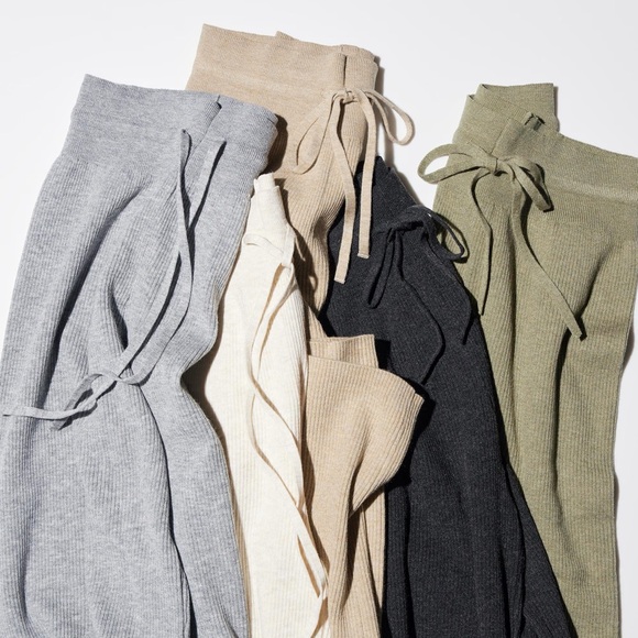 Uniqlo Washable Knit Ribbed Pant - Picture 3 of 5